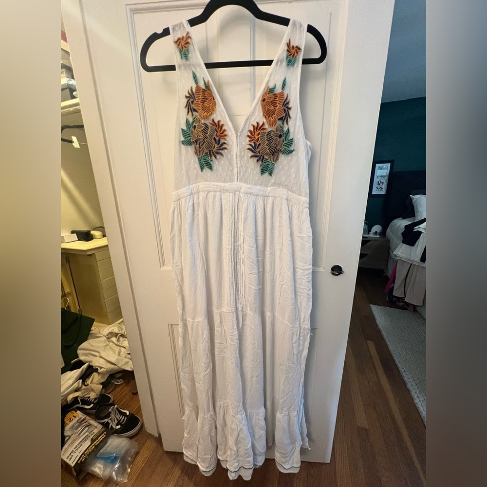 Embroidered Beach Dress